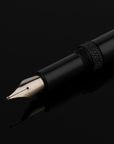 Ball Tipped Classic Fountain Pen closeup on black velvet background