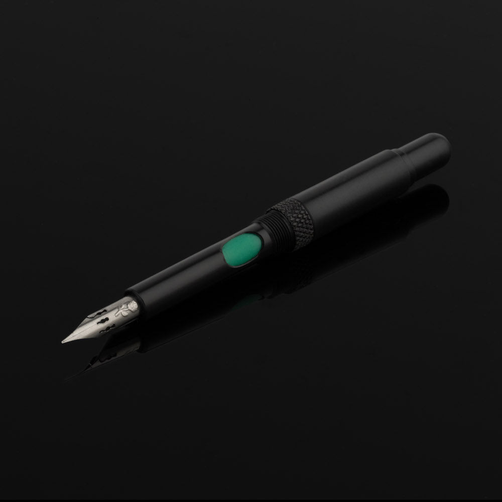 Brause Rose Nib Classic Pump Pen on black background